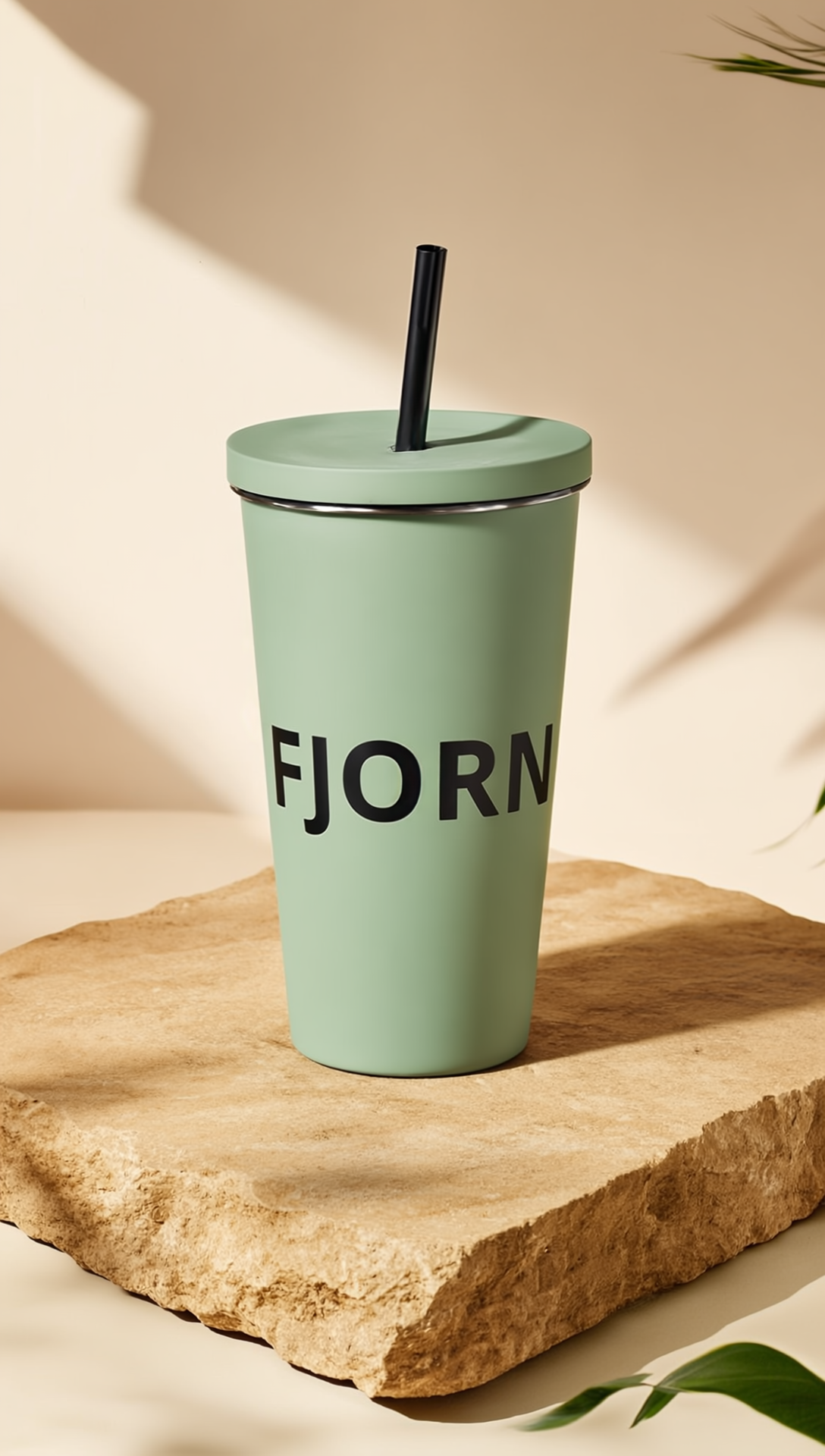 Insulated tumbler with a straw